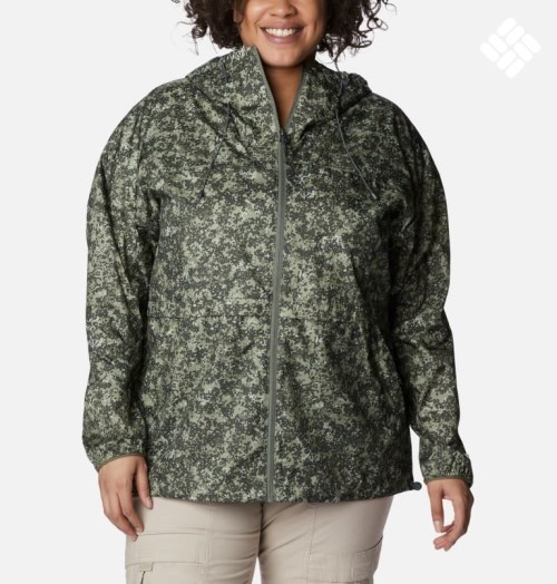 Columbia Alpine Chill Windbreaker Jakke Dame Grønn | Plus Size 84532V